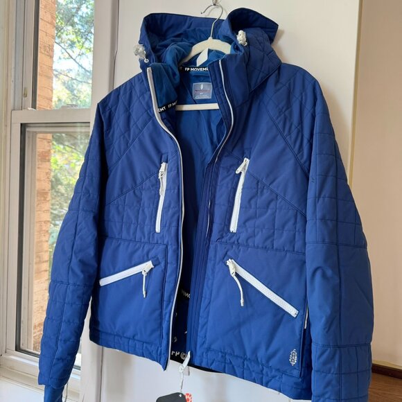 NWT Free People All Prepped Ski Jacket FP Movement Puffer Coat True Blue Small - Picture 6 of 13
